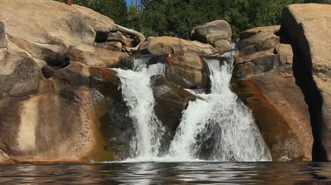 RIVER WATERFALL Stock Footage 28837288