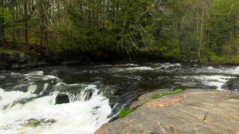 River with a Waterfall Stock Footage 115273525