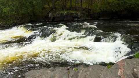 River with a Waterfall Stock Footage 115273546
