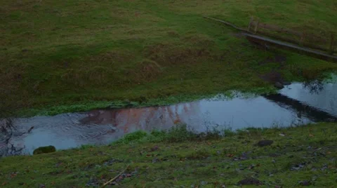River to waterfall pan Stock-Footage 44447857