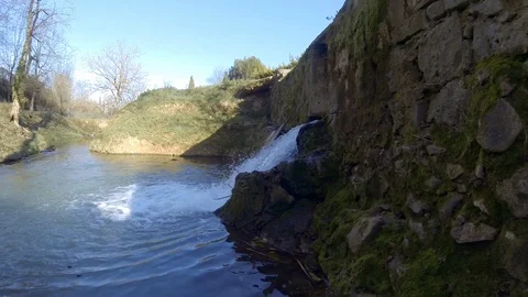 River Waterfall from Serinyà Video stock 103573175