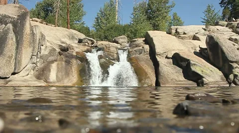 RIVER WATERFALL SLO-MO Stock Footage 28839776