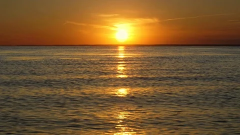 River waves at sunset Stock Footage 77670803