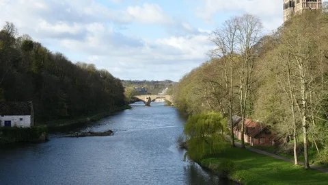 River Wear timelapse, Durham Stock Footage 101059058