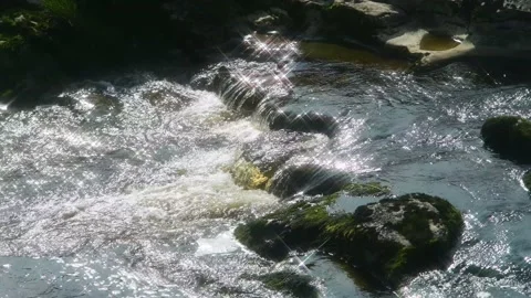 River wharfe flowing through langstrothdale yorkshire dales uk Stock Footage 163538345