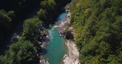 River White Republic of Adygea Stock Footage 140995532