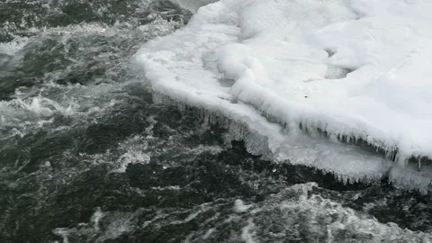 River in winter 3 Stock Footage 121895763