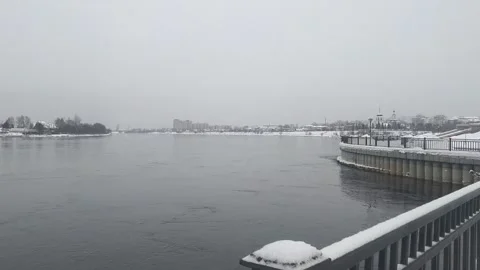 River on a winter day Stock Footage 169211265