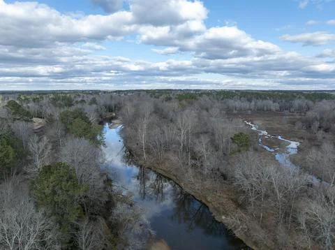 A River on a Winter Day Stock Photos