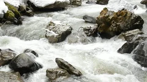 River in the winter Video stock 10887613