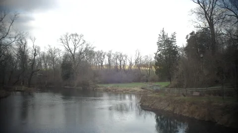 River in winter Stock Footage 58928842