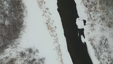 River In Winter Stock Footage 249713151