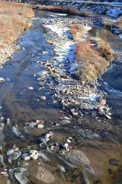 River in Winter Stock Photos