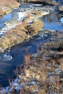 River in Winter Stock Photos