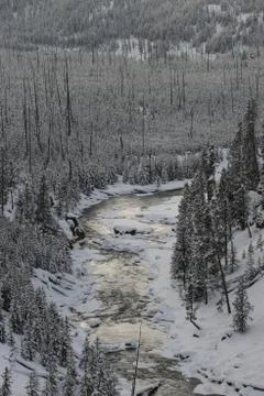 River in winter Stock-Fotos