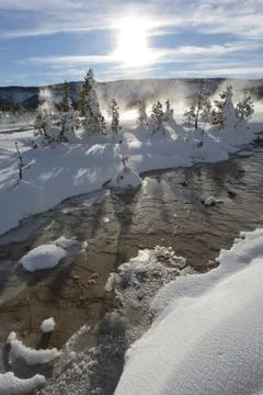 River in winter Foto stock