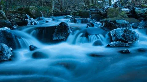 River winter Foto stock