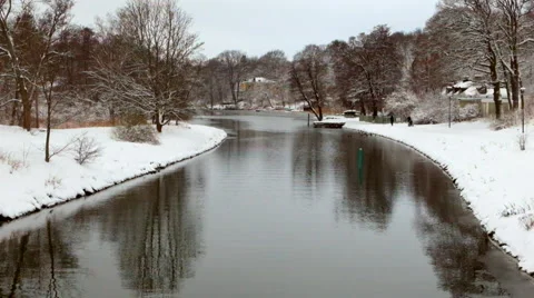 River winter time Stock Footage 46510833