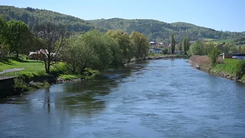 River in Witzenhausen Stock Footage 333528414