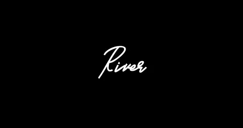 River Woman's name in Cursive Text Anima... | Stock Video | Pond5