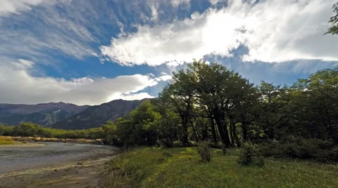 River Woods Mountains Time Lapse Stock Footage 50080187