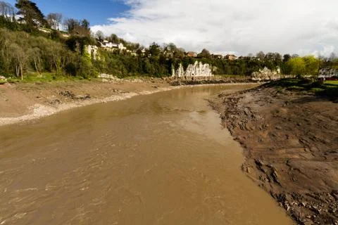 River Wye at Chepstow Stock Photos