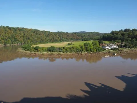 River Wye in Chepstow Stock Photos