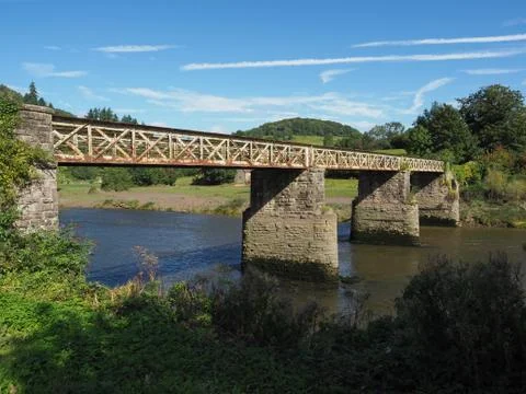 River Wye in Tintern Stock Photos