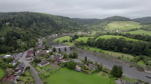 River Wye In Wales Stock Footage 305053483
