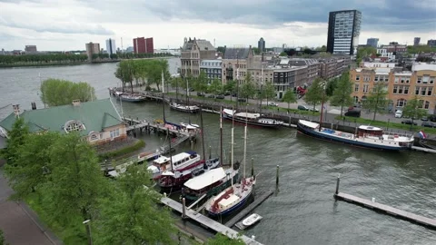 River yachts harbor. 库存影片 155170968