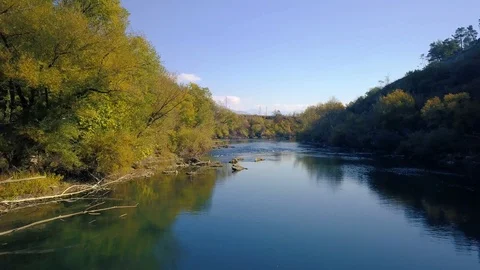 River Zeta Flight Stock Footage 102347295