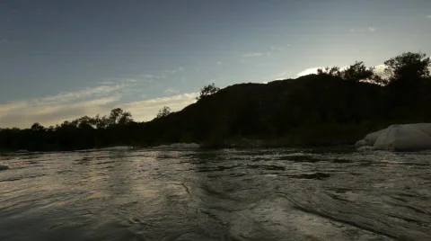 River_at_dusk Stock Footage 459081