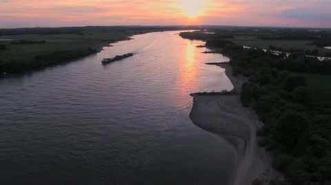 River_Rhine_Aerial_3 Stock Footage 11613618