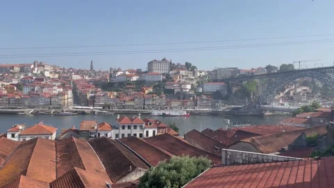 Riverbank in Porto Stock Footage 199776085