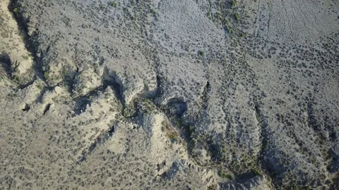 Riverbed cut into land Stock Footage 86474668