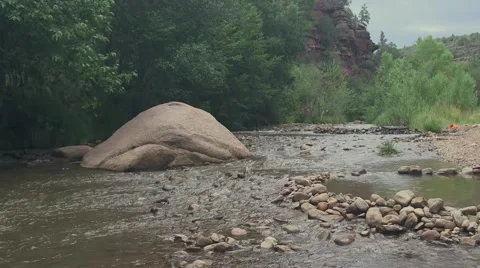Riverbed in payson, az 스톡 동영상 43386520