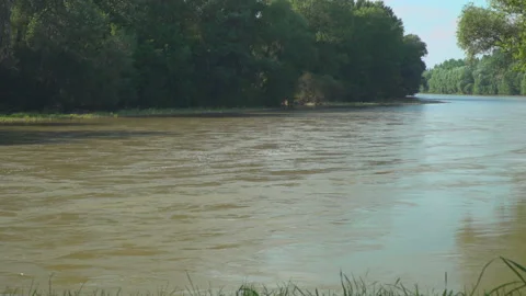 Riverbed of river Mura Stock Footage 145681132