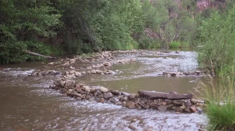Riverbed ws in payson, az Stock Footage 43386561