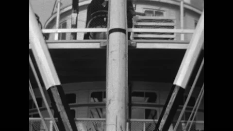 Riverboat Casca 1937 Stock Footage 197537536