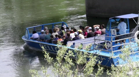 Riverboat Excursion 1 Stock Footage 720327