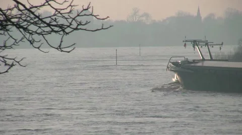 Riverboat on the Rhine Video stock 1019570