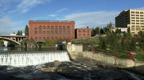 Riverfront Park in Spokane, Washington,4K Stock-Footage 44725696