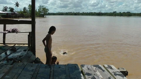 Rivers of Borneo Stock Footage 106169044