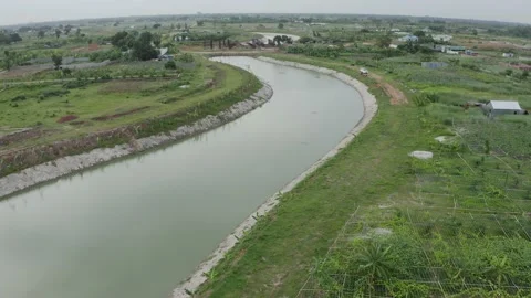 The rivers of bricks and stones Stock Footage 133710941