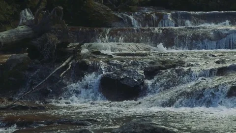 Rivers on the island of Kunashir Stock Footage 73852090