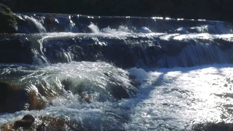 Rivers on the island of Kunashir Stock Footage 73852096