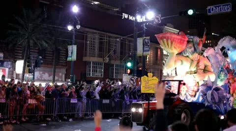 The River's Lip float in Hermes Parade 2012 Stock Footage 10824360