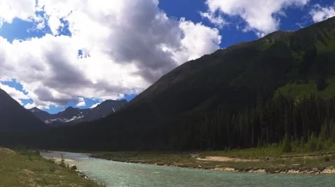 Rivers &amp; Mountains, Banff Canada (time lapse) Stock Footage 68294152