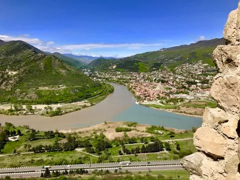 Rivers in mountains Stock Photos