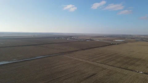 Rivers in Nebraska, watching the flooding. Stock Footage 149539596